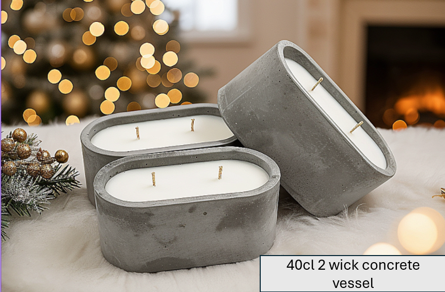 Concrete Pot Candles